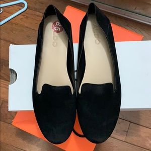 ALDO Suede Black Loafers Size 8.5